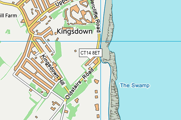 CT14 8ET map - OS VectorMap District (Ordnance Survey)