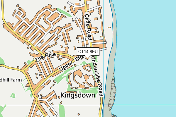 CT14 8EU map - OS VectorMap District (Ordnance Survey)