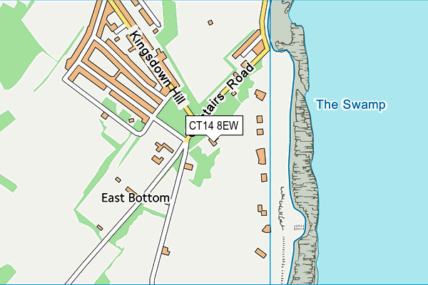CT14 8EW map - OS VectorMap District (Ordnance Survey)