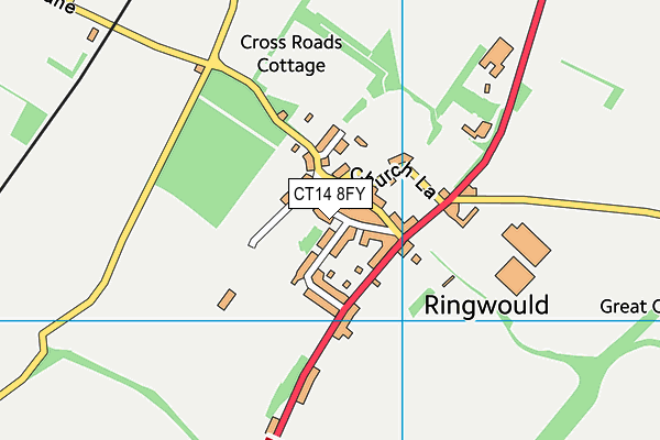 CT14 8FY map - OS VectorMap District (Ordnance Survey)