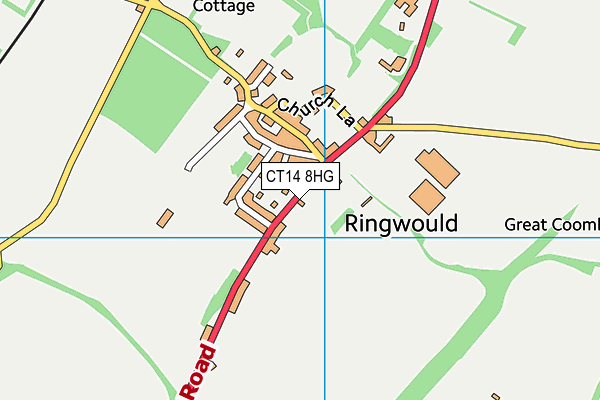 CT14 8HG map - OS VectorMap District (Ordnance Survey)
