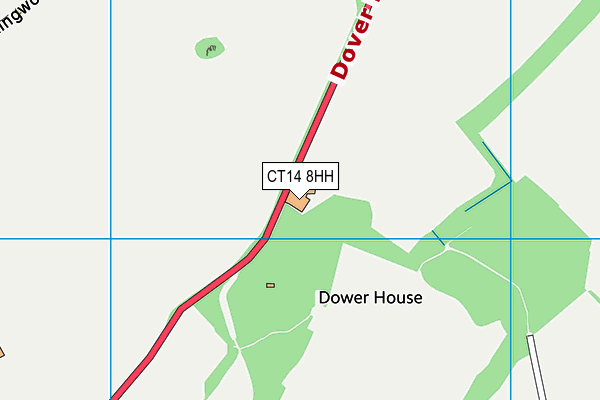 CT14 8HH map - OS VectorMap District (Ordnance Survey)