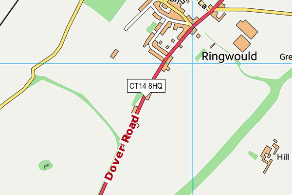 CT14 8HQ map - OS VectorMap District (Ordnance Survey)