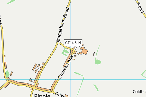 CT14 8JN map - OS VectorMap District (Ordnance Survey)