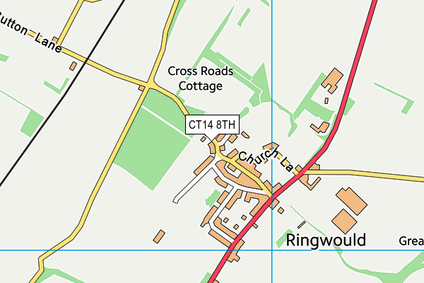 CT14 8TH map - OS VectorMap District (Ordnance Survey)