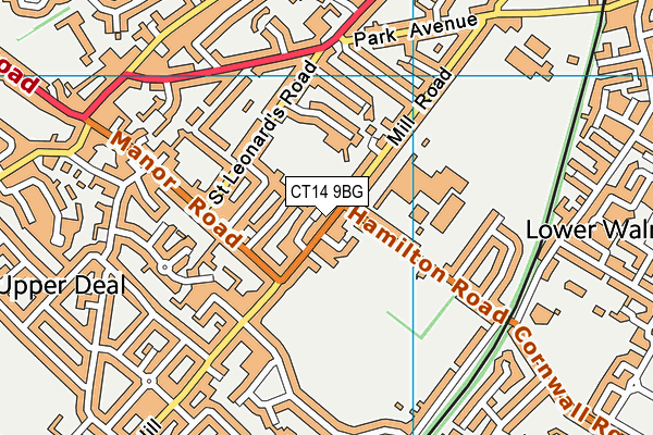 CT14 9BG map - OS VectorMap District (Ordnance Survey)