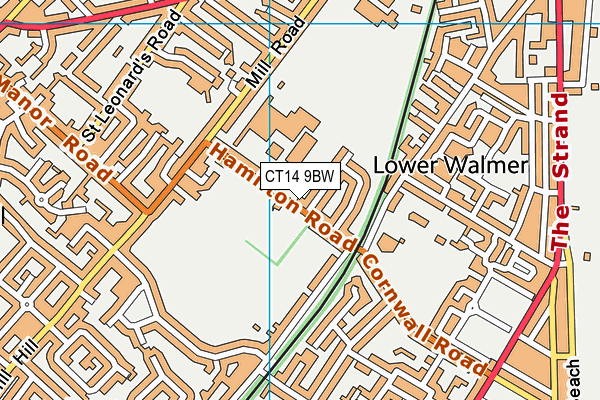 CT14 9BW map - OS VectorMap District (Ordnance Survey)