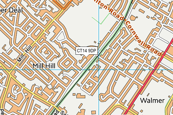 CT14 9DP map - OS VectorMap District (Ordnance Survey)