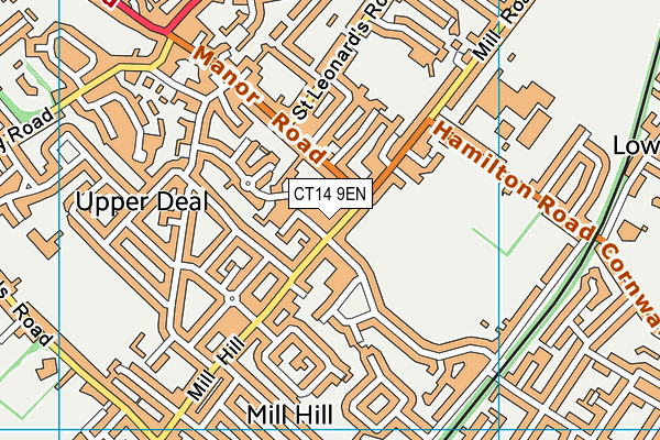 CT14 9EN map - OS VectorMap District (Ordnance Survey)