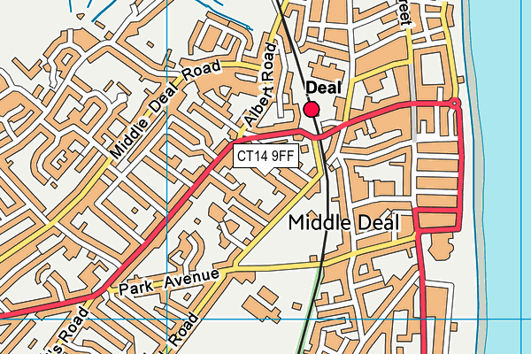 CT14 9FF map - OS VectorMap District (Ordnance Survey)