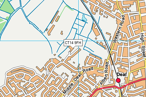 CT14 9FH map - OS VectorMap District (Ordnance Survey)