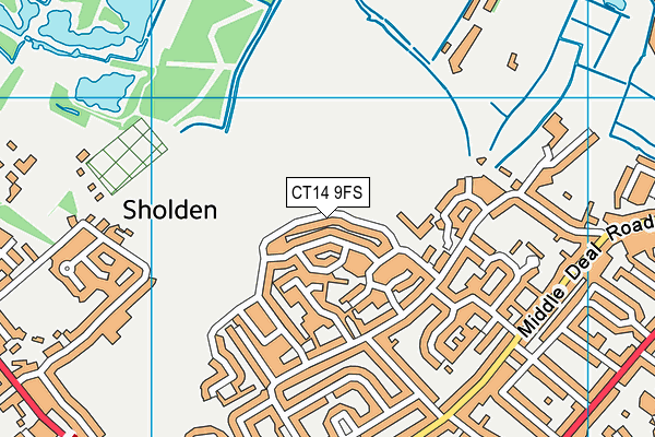 CT14 9FS map - OS VectorMap District (Ordnance Survey)