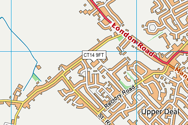 CT14 9FT map - OS VectorMap District (Ordnance Survey)