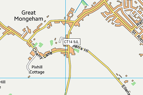 CT14 9JL map - OS VectorMap District (Ordnance Survey)