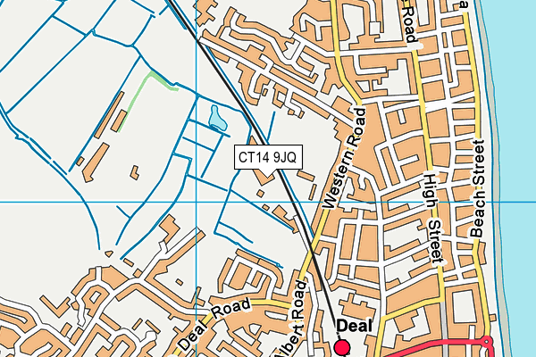 CT14 9JQ map - OS VectorMap District (Ordnance Survey)