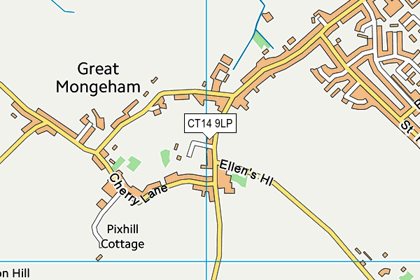 CT14 9LP map - OS VectorMap District (Ordnance Survey)