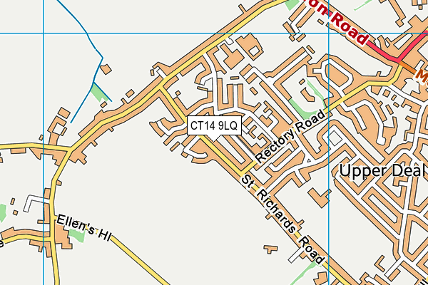 CT14 9LQ map - OS VectorMap District (Ordnance Survey)