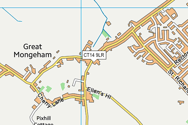 CT14 9LR map - OS VectorMap District (Ordnance Survey)