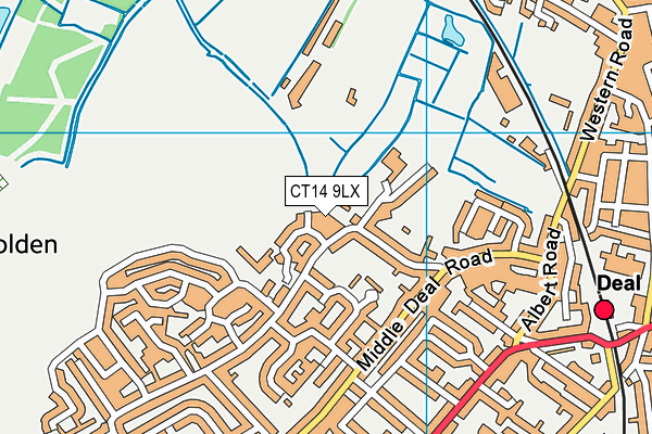 CT14 9LX map - OS VectorMap District (Ordnance Survey)