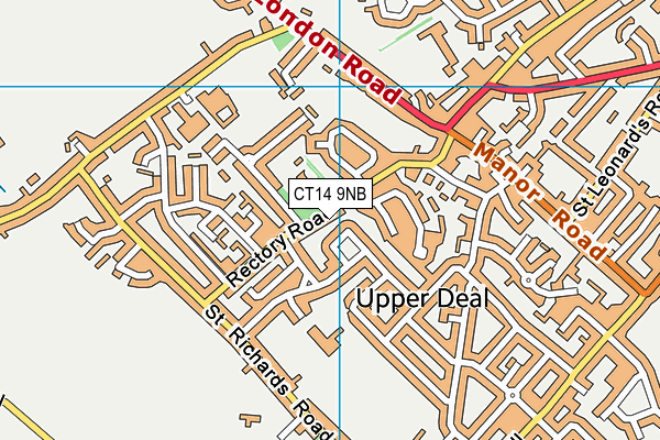 CT14 9NB map - OS VectorMap District (Ordnance Survey)