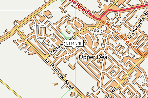 CT14 9NH map - OS VectorMap District (Ordnance Survey)