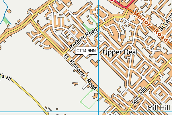 CT14 9NN map - OS VectorMap District (Ordnance Survey)