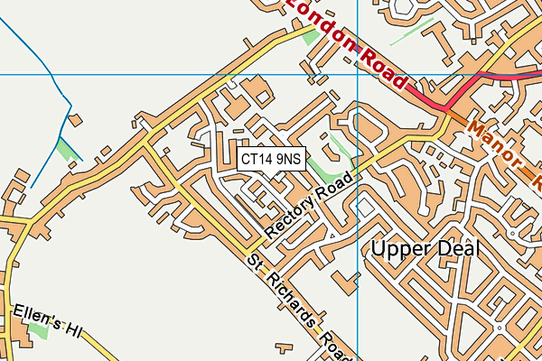 CT14 9NS map - OS VectorMap District (Ordnance Survey)