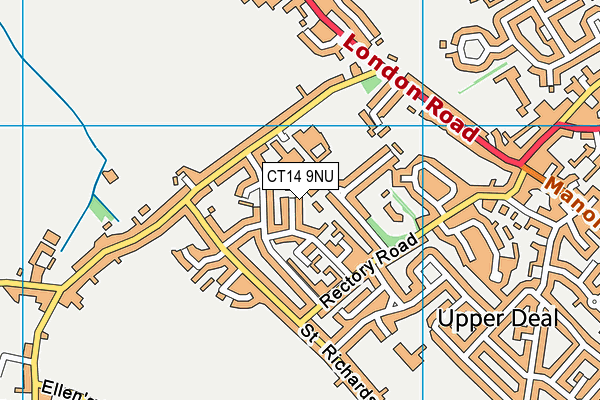 CT14 9NU map - OS VectorMap District (Ordnance Survey)