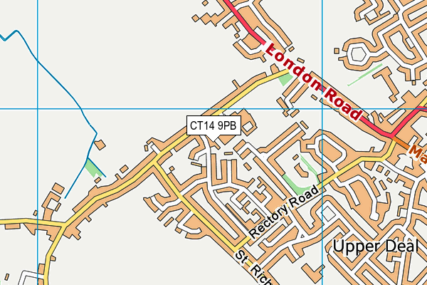 CT14 9PB map - OS VectorMap District (Ordnance Survey)