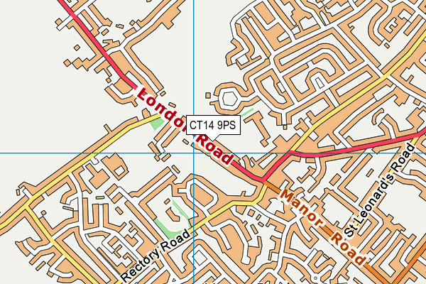 CT14 9PS map - OS VectorMap District (Ordnance Survey)