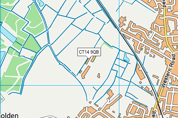 CT14 9QB map - OS VectorMap District (Ordnance Survey)