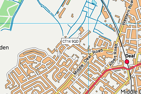 CT14 9QD map - OS VectorMap District (Ordnance Survey)