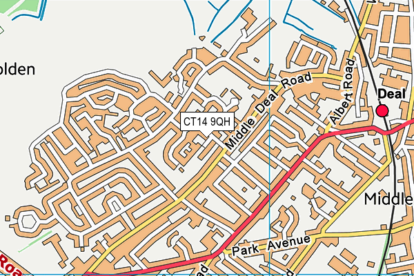 CT14 9QH map - OS VectorMap District (Ordnance Survey)