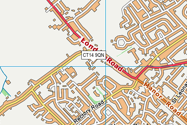 CT14 9QN map - OS VectorMap District (Ordnance Survey)