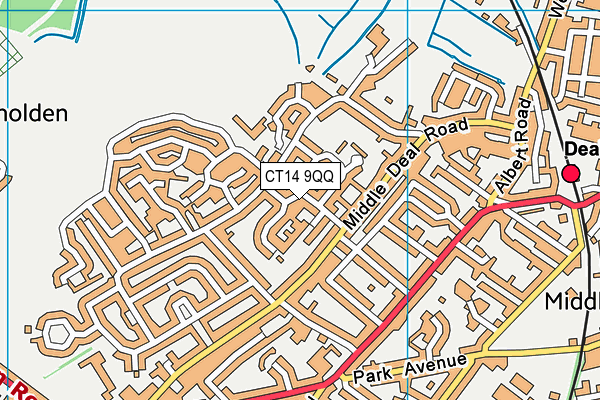 CT14 9QQ map - OS VectorMap District (Ordnance Survey)