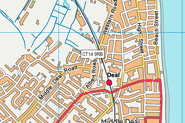 CT14 9RB map - OS VectorMap District (Ordnance Survey)