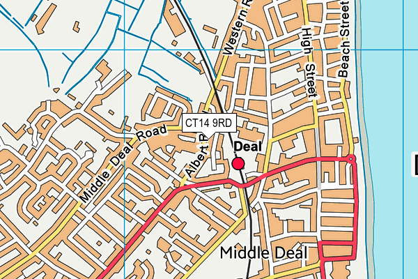 CT14 9RD map - OS VectorMap District (Ordnance Survey)