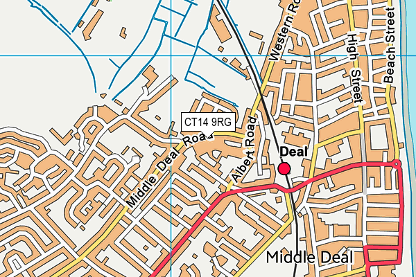 CT14 9RG map - OS VectorMap District (Ordnance Survey)