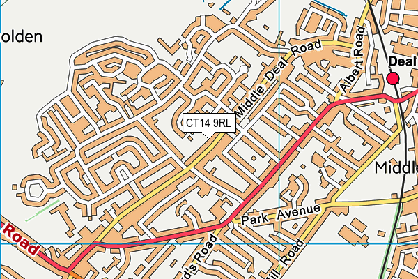 CT14 9RL map - OS VectorMap District (Ordnance Survey)