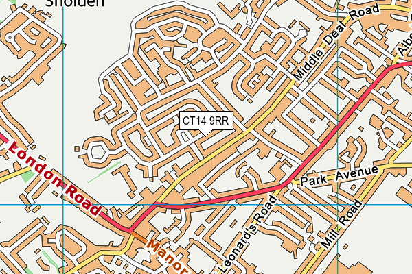 CT14 9RR map - OS VectorMap District (Ordnance Survey)