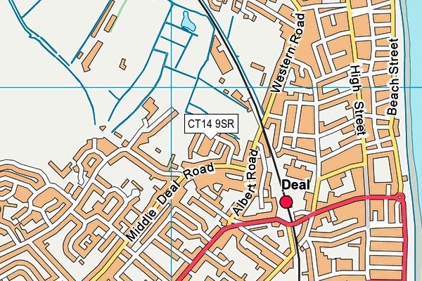 CT14 9SR map - OS VectorMap District (Ordnance Survey)