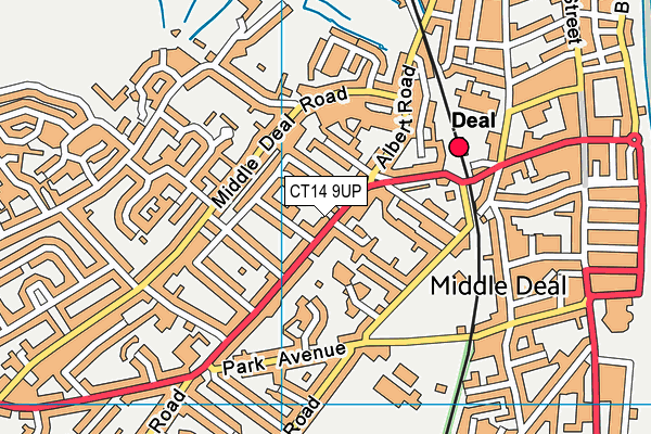 CT14 9UP map - OS VectorMap District (Ordnance Survey)