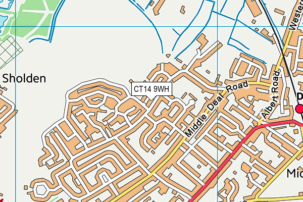 CT14 9WH map - OS VectorMap District (Ordnance Survey)