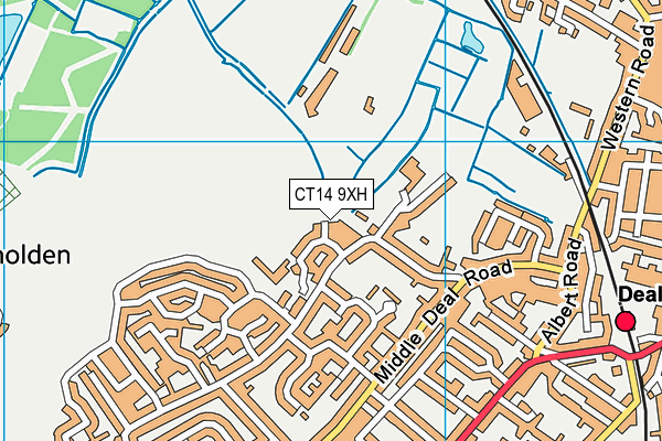 CT14 9XH map - OS VectorMap District (Ordnance Survey)