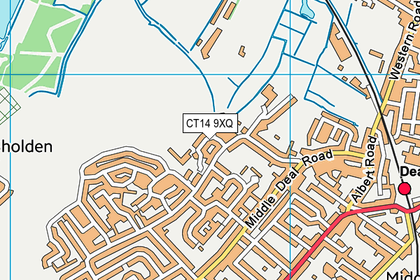 CT14 9XQ map - OS VectorMap District (Ordnance Survey)