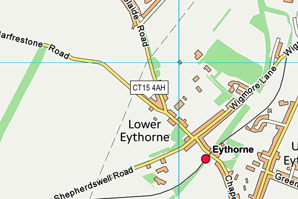 CT15 4AH map - OS VectorMap District (Ordnance Survey)