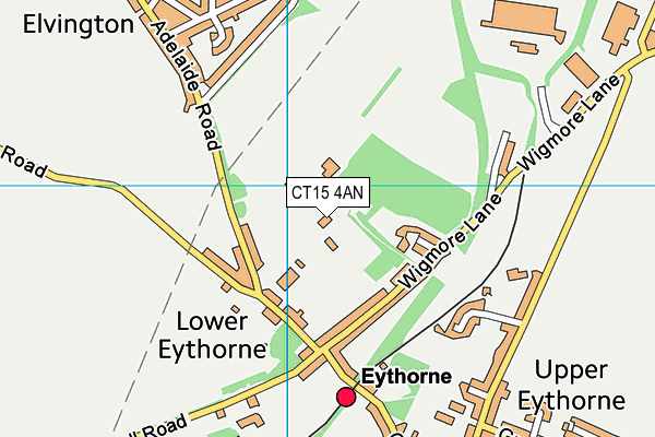 Eythorne Elvington Primary School map (CT15 4AN) - OS VectorMap District (Ordnance Survey)