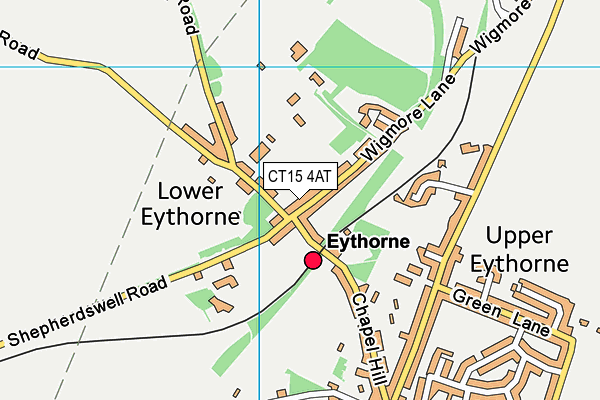 CT15 4AT map - OS VectorMap District (Ordnance Survey)