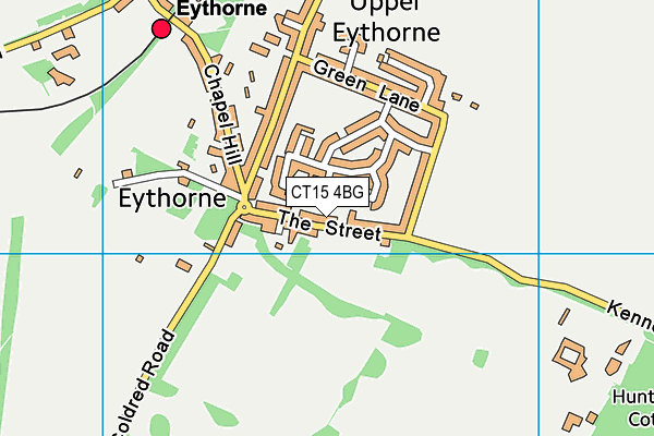 CT15 4BG map - OS VectorMap District (Ordnance Survey)