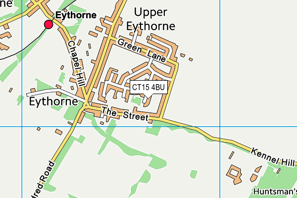 CT15 4BU map - OS VectorMap District (Ordnance Survey)